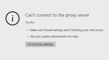 proxy error