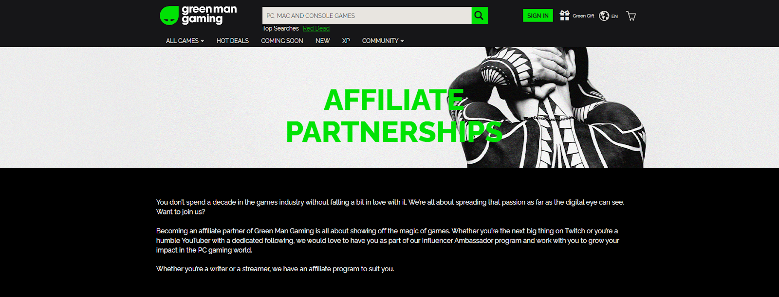 gaming affiliate program