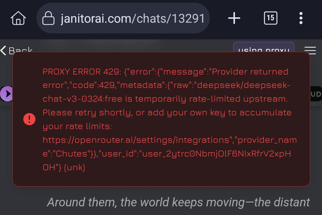 Proxy Error 429