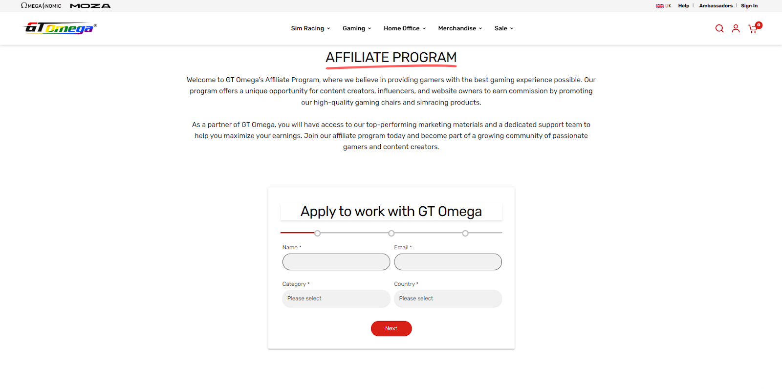 gaming affiliate program